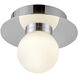 Elixir LED 6 inch Chrome Flush Mount Ceiling Light