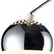Penbrook 70 inch 100 watt Polished Nickel with White Floor Lamp Portable Light in Incandescent