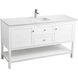 Heath 60 X 21.5 X 35 inch White Vanity Sink Set