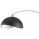 Luna Bella 92 inch 9 watt Antique Nickel and Black Arc Floor Lamp Portable Light