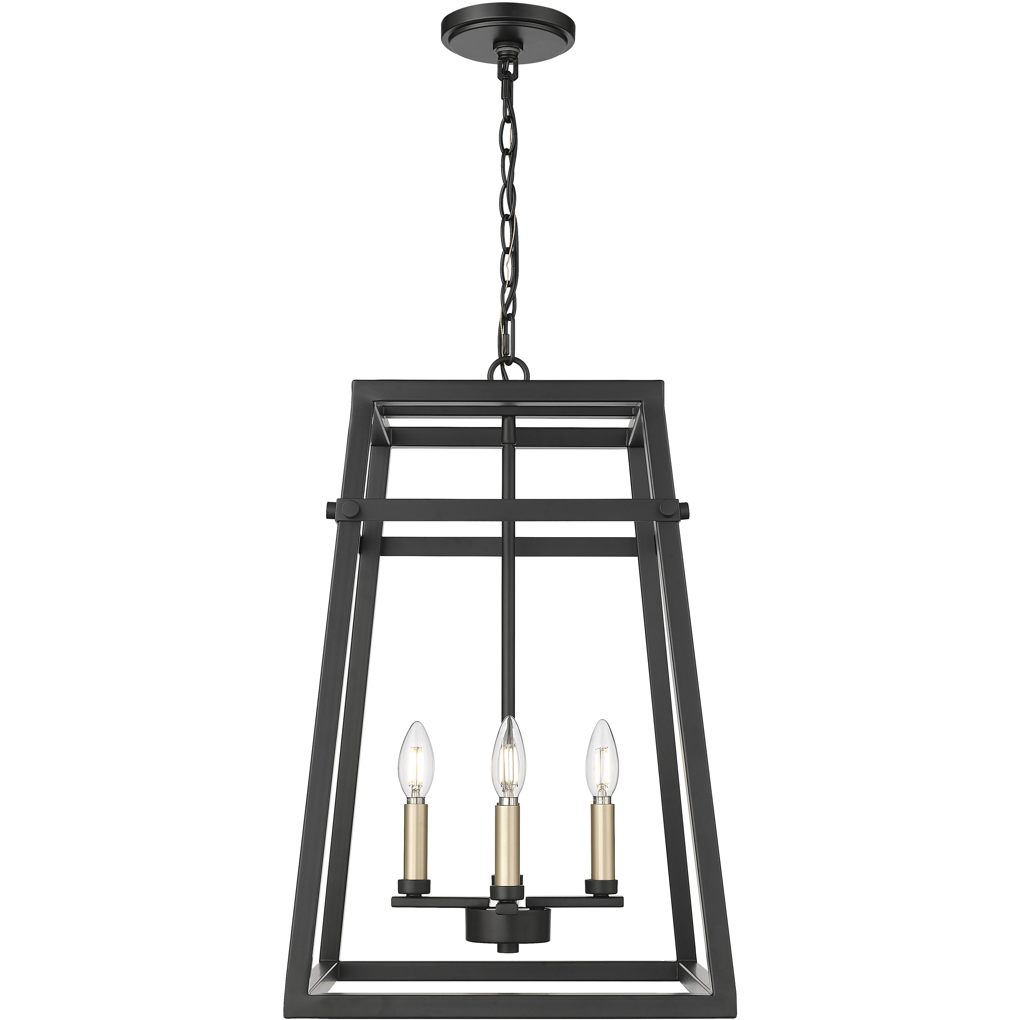 Tellsa 4 Light 15 inch Matte Black Pendant Ceiling Light