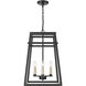Tellsa 4 Light 15 inch Matte Black Pendant Ceiling Light