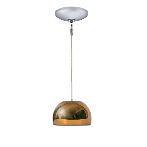 Envisage VI 1 Light 8 inch Satin Nickel Mini Pendant Ceiling Light in Chocolate