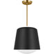 kate spade new york Draper 1 Light 12 inch Midnight Black Pendant Ceiling Light