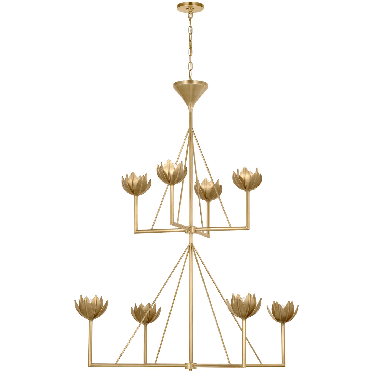 Julie Neill Alberto 8 Light 48 inch Two Tier Chandelier Ceiling Light