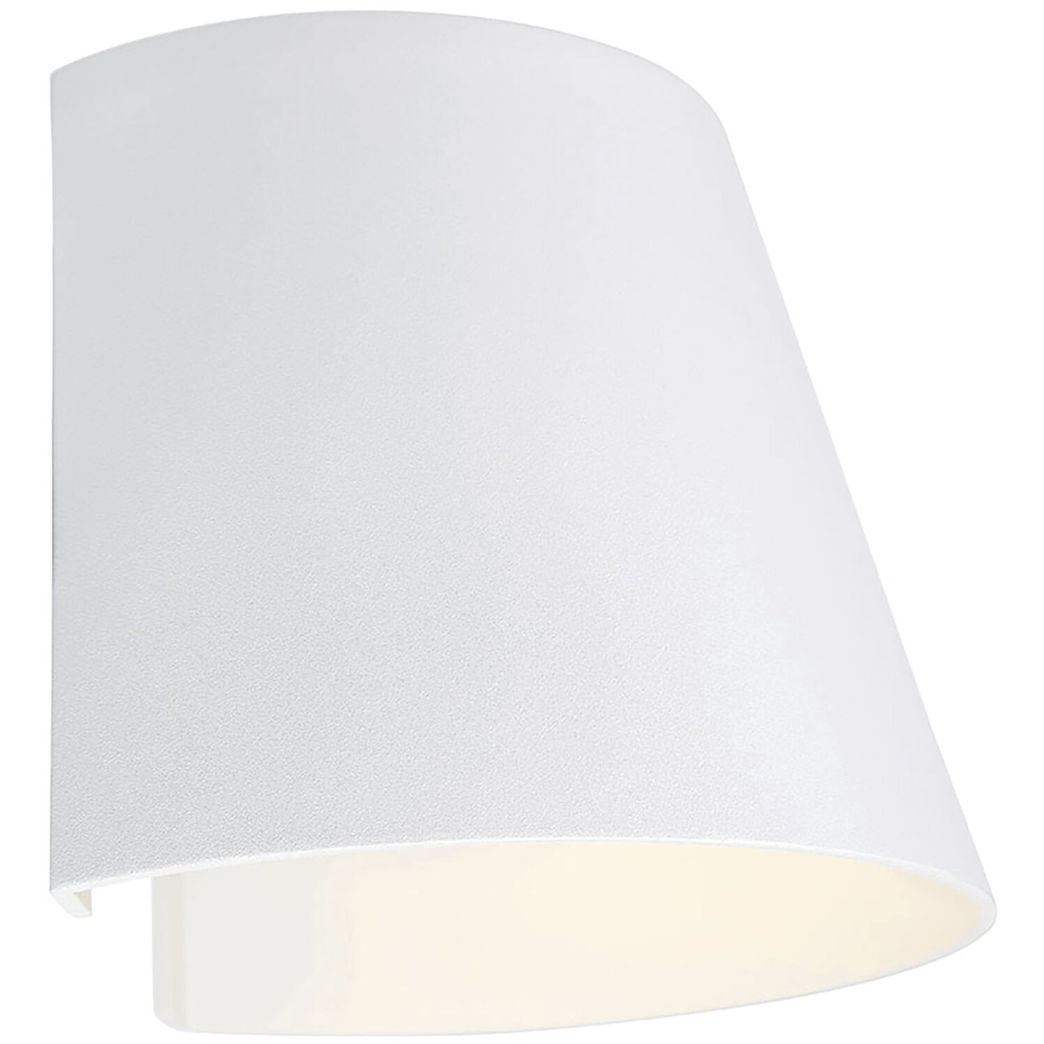 Cone LED 6 inch White Outdoor Wall Sconce