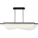 Sean Lavin Nyra LED Nightshade Black Linear Suspension Ceiling Light, Integrated LED