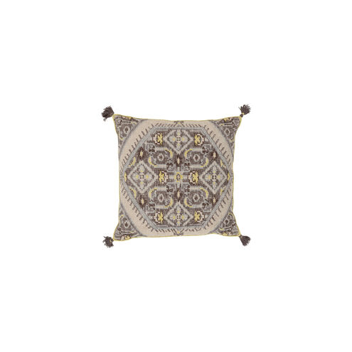 Zahra 30 X 30 inch Lime and Black Throw Pillow