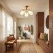 Marco 6 Light 24 inch Warm Brass Semi-Flush Ceiling Light, Essentials