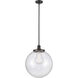Franklin Restoration Beacon LED 16 inch Oil Rubbed Bronze Pendant Ceiling Light in Seedy