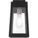 Oslo 1 Light 12 inch Black Outdoor Wall Lantern