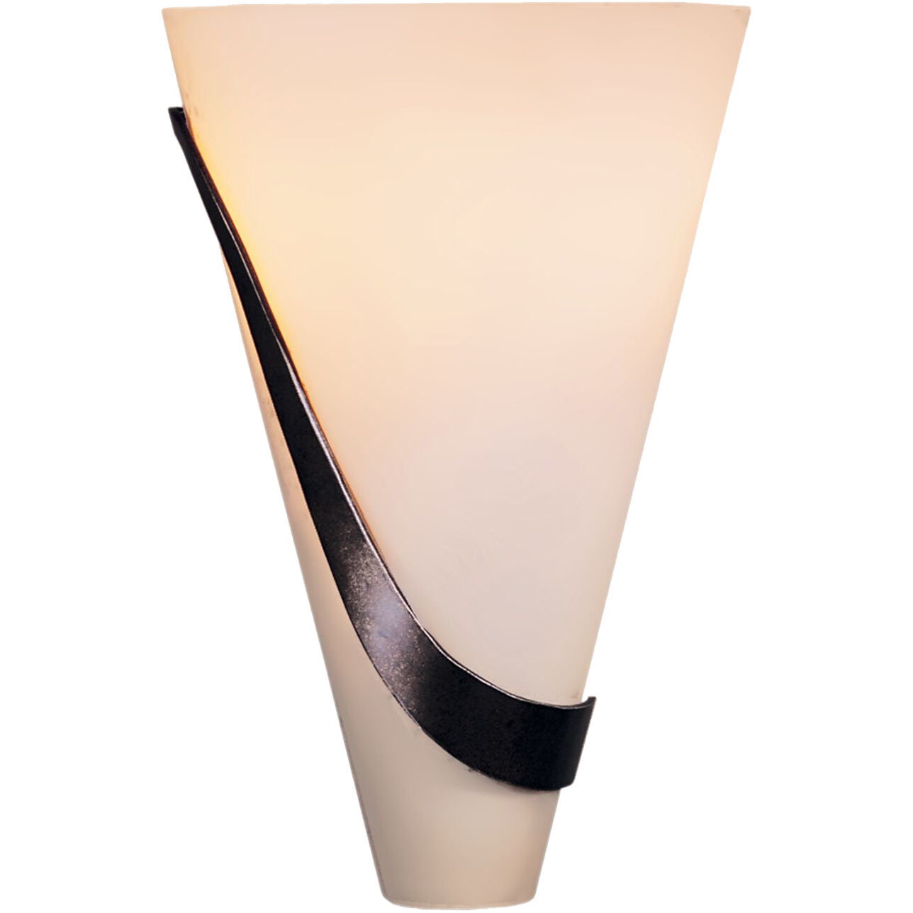 Half Cone 2 Light 8 inch Bronze Sconce Wall Light