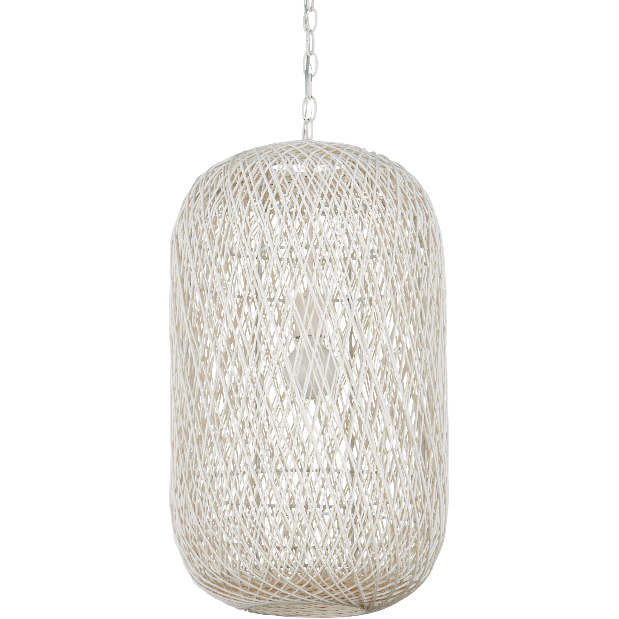 Cocoon 1 Light 15.5 inch Cream/Vanilla Pendant Ceiling Light, Medium