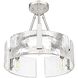 Aenon 3 Light 16.5 inch Pewter Semi-Flush Mount Ceiling Light