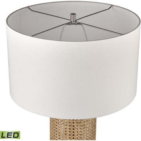 Addison 35 inch 9.00 watt Natural with Brushed Nickel Table Lamp Portable Light