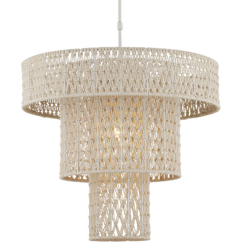 Counterculture 1 Light 26.5 inch Natural and White Chandelier Ceiling Light