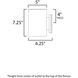 Outpost LED 7.25 inch Brushed Aluminum Outdoor Wall Mount