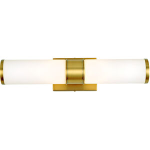 Fairview LED 5 inch Satin Brass Bathroom Wall Sconce Wall Light