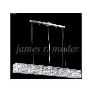 Contemporary 5 Light 5 inch Silver Crystal Chandelier Ceiling Light