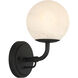 Whitehall 1 Light 6 inch Dark Matte Black Vanity Light Wall Light