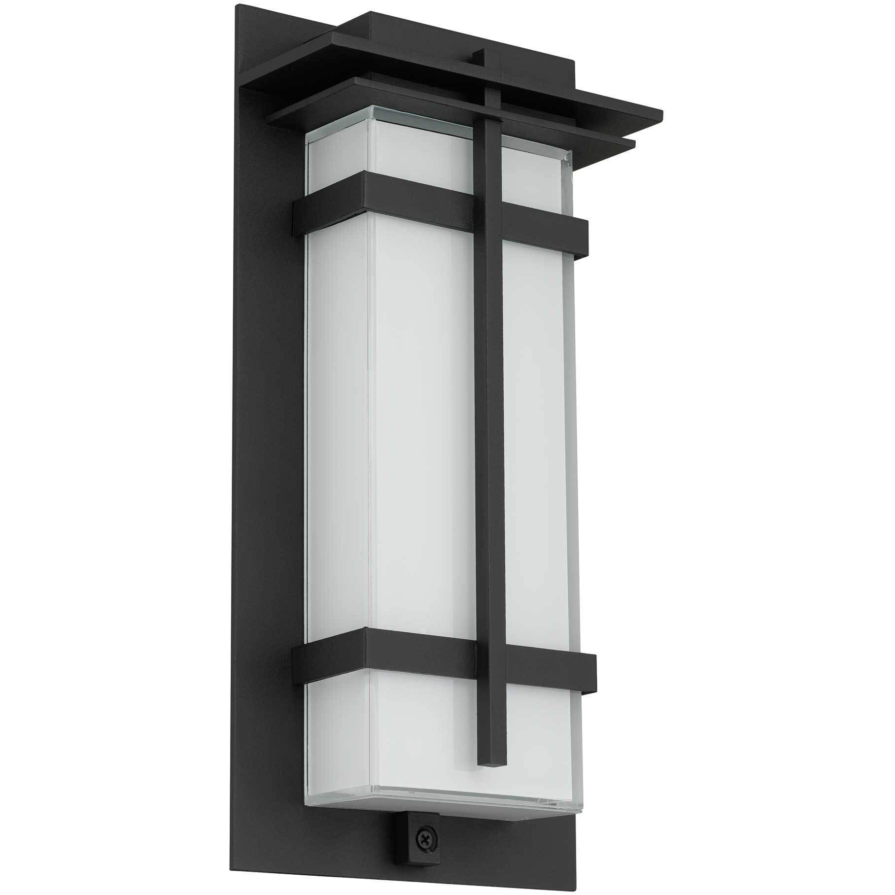 Frank LED 13.5 inch Sand Black Outdoor Wall Sconce