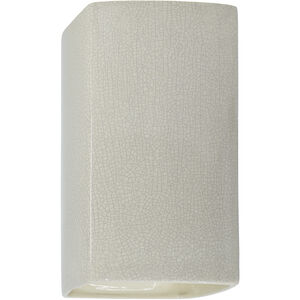 Ambiance 1 Light 5.25 inch White Crackle Wall Sconce Wall Light