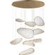 Moonscapes LED 47 inch Brushed Champagne Multi-Light Pendant Ceiling Light