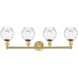 Waverly 4 Light 33 inch Satin Gold Bath Vanity Light Wall Light