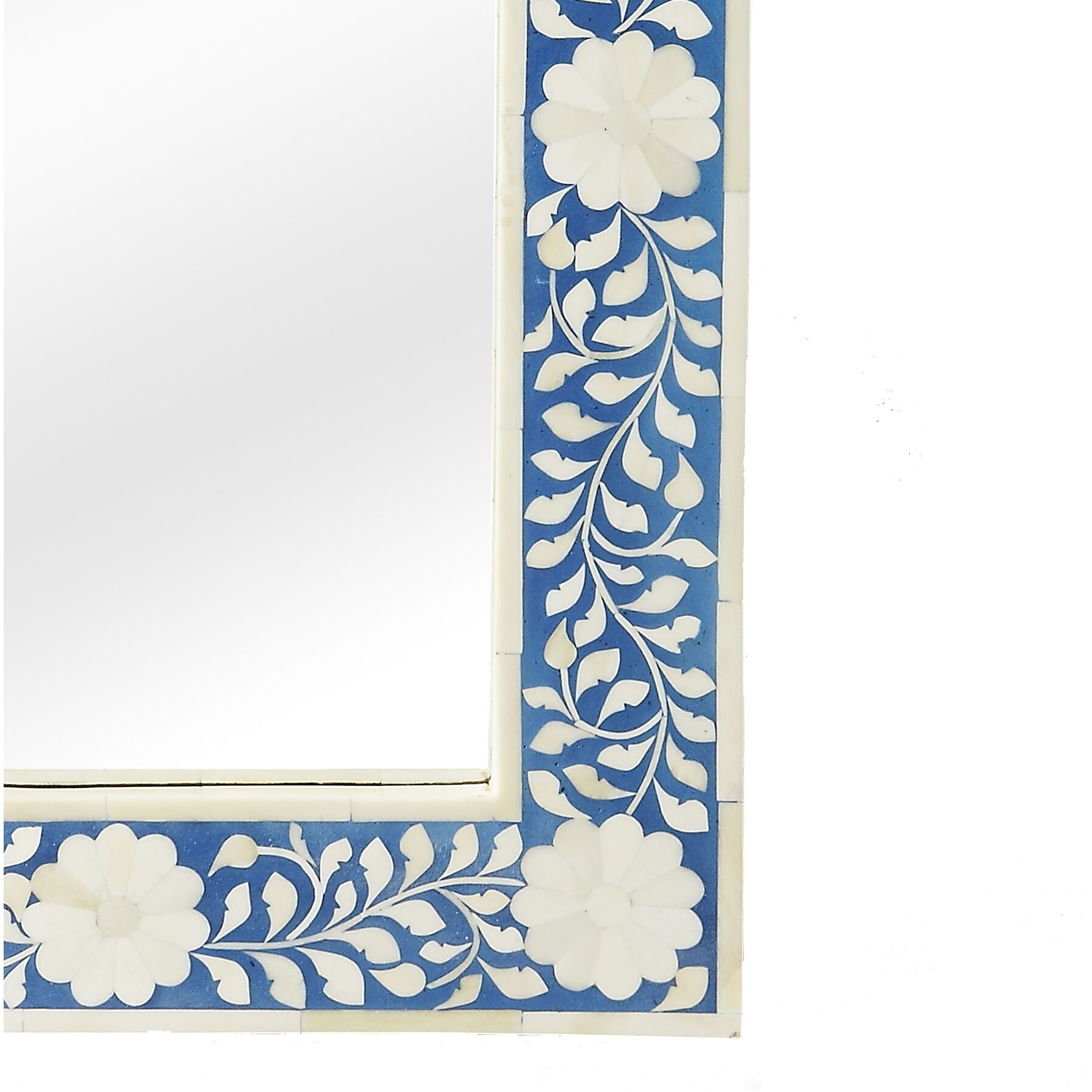 Bone Inlay Olivia Blue Bone Inlay 24 X 16 inch Heritage Mirror