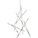Constellation LED 25 inch Satin Nickel Pendant Ceiling Light in 3000K, Clear, Standard Suspension