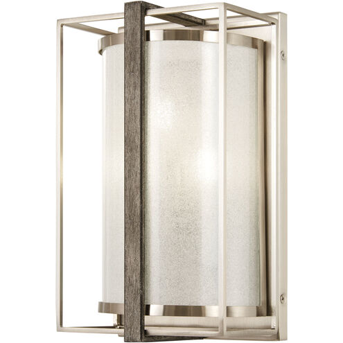 Minka-Lavery Tyson's Gate 3 Light 7 inch Brushed Nickel/Shale Wood Wall Sconce Wall Light 3563-098 - Open Box