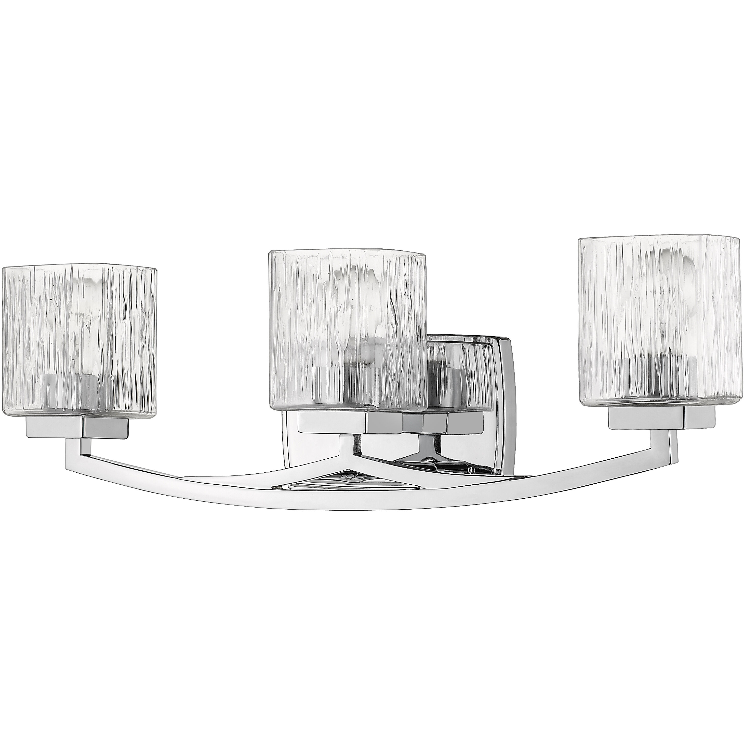 Zaid 3 Light 24 inch Chrome Vanity Wall Light