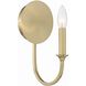 Payton Bath Sconce Wall Light in Vibrant Gold