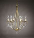 Hunter 6 Light 18.5 inch Dark Antique Brass Chandelier Ceiling Light in With Crystal