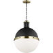 TOB by Thomas O'Brien Hanks 1 Light 16 inch Midnight Black Pendant Ceiling Light