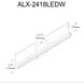 Alexander LED 23.75 inch Polished Chrome Linear Vanity Wall Light, Color Changing