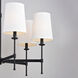 Camden LED 30 inch Matte Black Chandelier Ceiling Light
