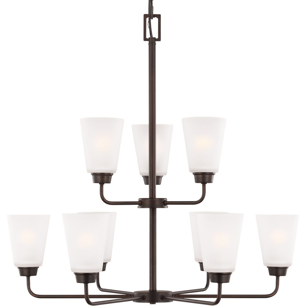 Kerrville 9 Light 29 inch Bronze Chandelier Ceiling Light