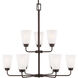Kerrville 9 Light 29 inch Bronze Chandelier Ceiling Light