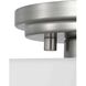 Adley 1 Light 8.62 inch Brushed Nickel Flush Mount Ceiling Light