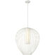 Savanti 1 Light 22 inch Textured White Pendant Ceiling Light