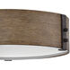Open Air Sawyer LED 15 inch Sequoia with Iron Rust Outdoor Flush Mount