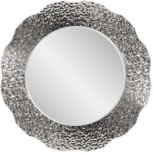 Olmstead 35.5 X 35.5 inch Hammered Silver Mirror