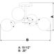 Orbit LED 20 inch Satin Nickel and Oil Rubbed Bronze Semi-Flush Mount Ceiling Light