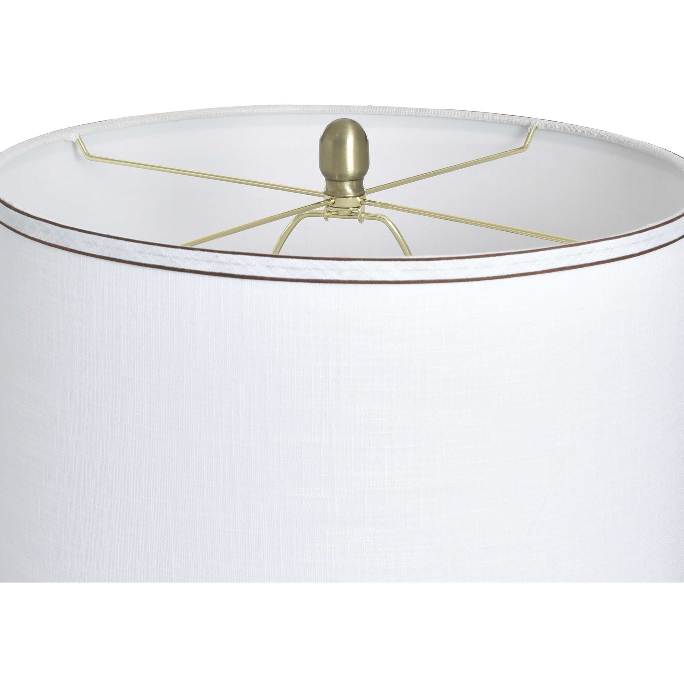 Trabzon 32.5 inch 60 watt Trabzon Gold and White Table Lamp Portable Light