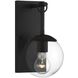 Farmhouse Outdoor Wall Lantern in Black