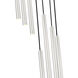 Forest LED 18 inch Brushed Nickel Chandelier Ceiling Light