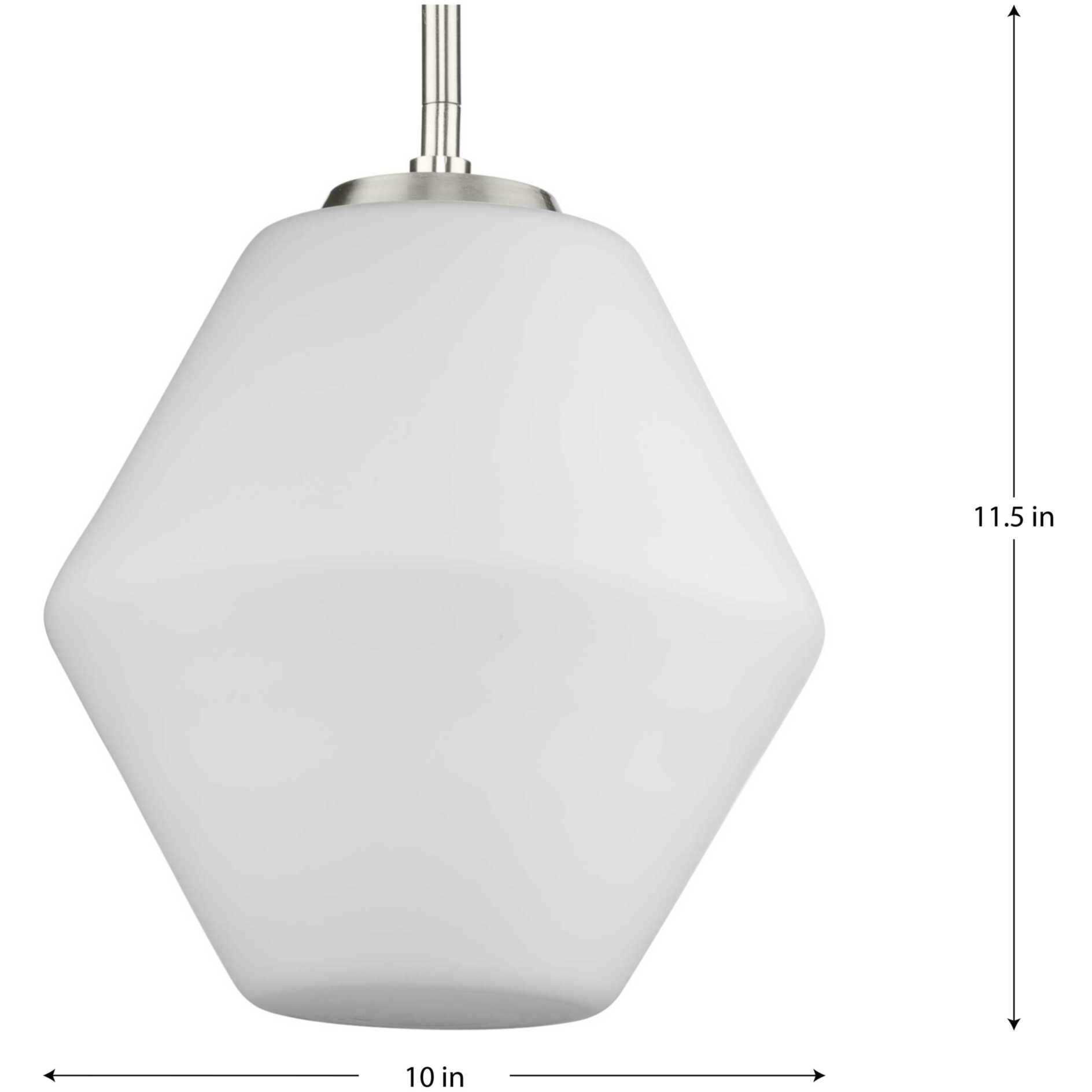 Copeland 1 Light 10 inch Brushed Nickel Pendant Ceiling Light