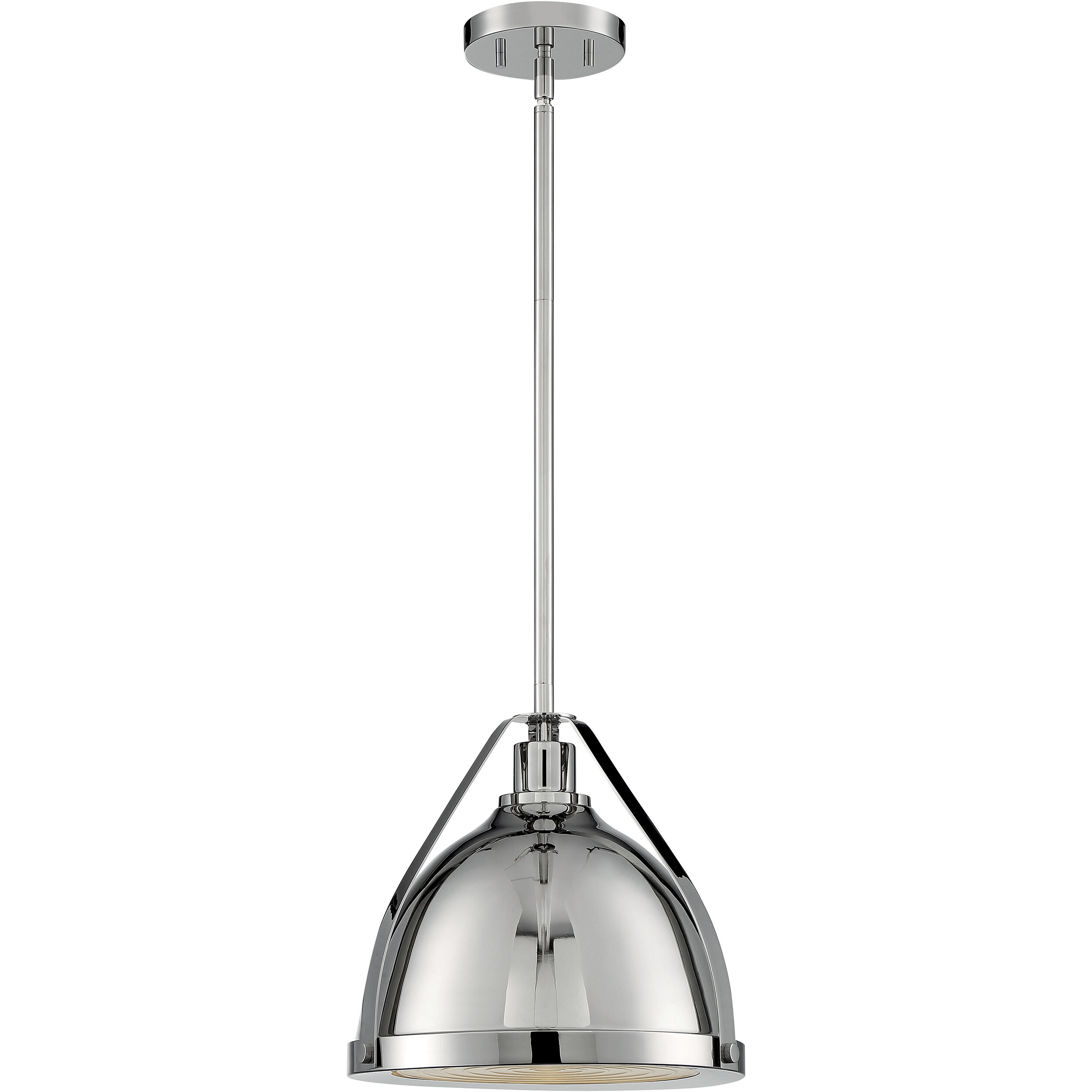 Barbett 1 Light 12.63 inch Polished Nickel Pendant Ceiling Light