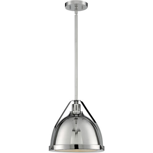 Barbett 1 Light 12.63 inch Polished Nickel Pendant Ceiling Light